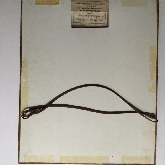 vintage print "the busy mother" Bernarde de Hoog (1867-1943) wood framed - Picture 2 of 9